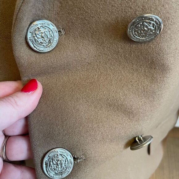 Men's BAYNARD double breasted, double vented camel wool blazer - Picture 3 of 8